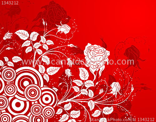 Image of Abstract flower background