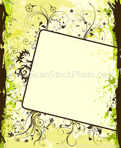 Image of Grunge flower background