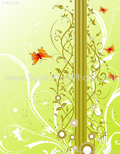 Image of Abstract floral background