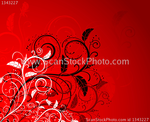 Image of Abstract floral background