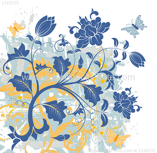 Image of Abstract floral chaos