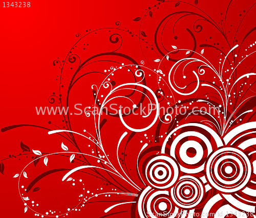 Image of Abstract floral background