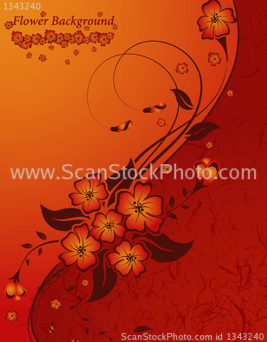 Image of Abstract floral background