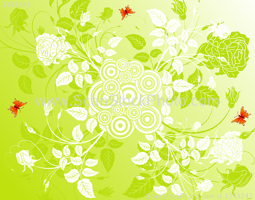 Image of Abstract flower background