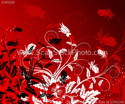 Image of Abstract floral background