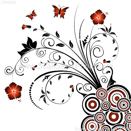 Image of Abstract floral chaos