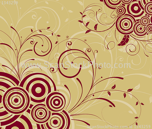 Image of Abstract floral background