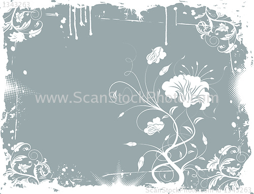 Image of Grunge floral chaos