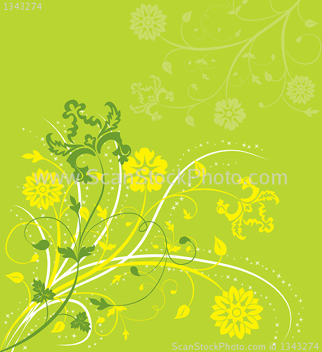 Image of Background flower, elements for design, vector