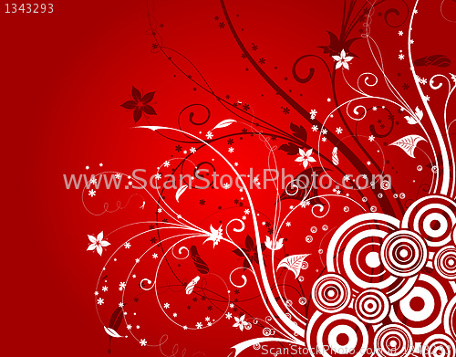 Image of Abstract flower background