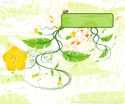 Image of Abstract floral frame