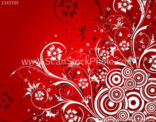 Image of Abstract floral background