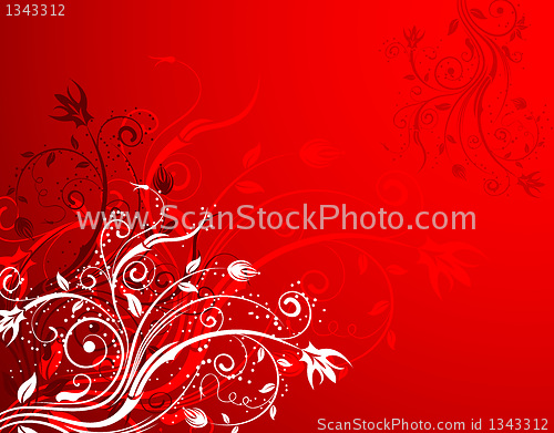 Image of Abstract floral background