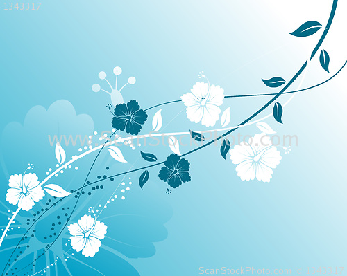Image of Abstract floral background