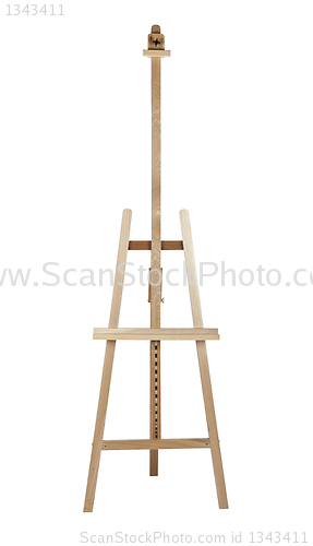 Image of Artist easel isolated