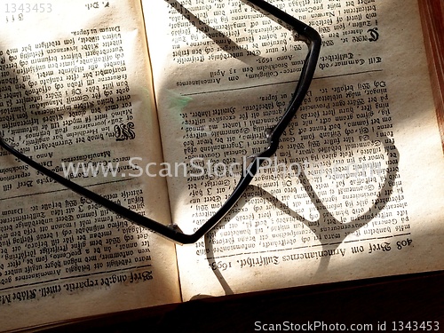 Image of Old Book and Glasses