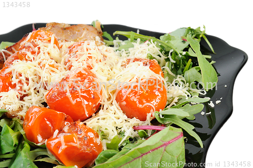 Image of Salad with arugula and tomatoes