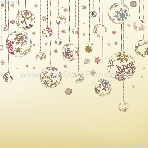 Image of Retro Christmas Ornaments. EPS 8
