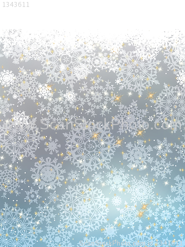 Image of Blue abstract winter card. EPS 8