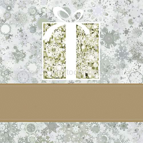 Image of Retro Christmas card. EPS 8