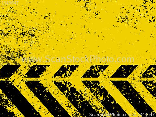 Image of A grungy and worn hazard stripes texture. EPS 8