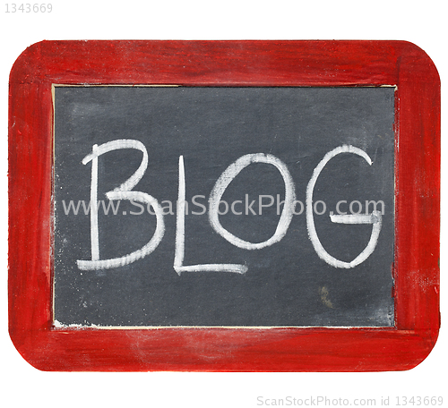Image of blog blackboard sign