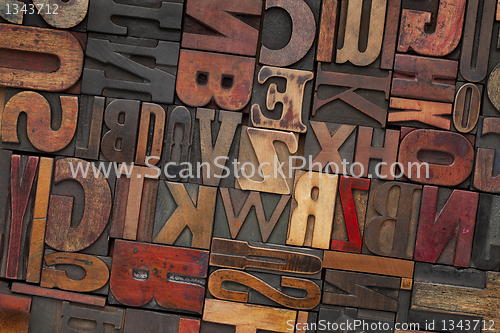 Image of vintage wood letterpress type