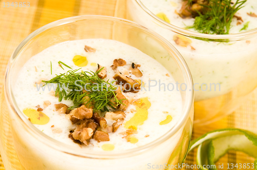 Image of Tarator - traditional bulgarian cold summer soup