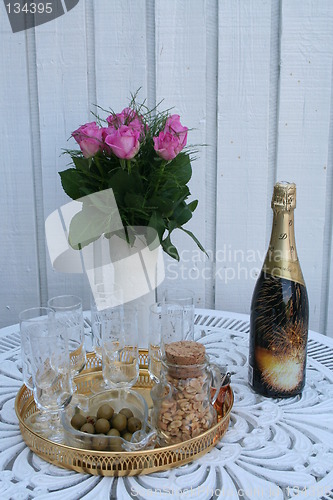 Image of The table is laid for party