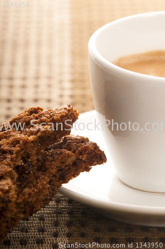 Image of Cookies with hot coffee