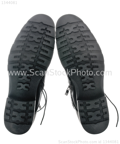 Image of Black Men's leather shoes 