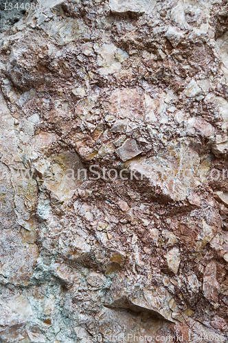 Image of wall texture with imitation stones 