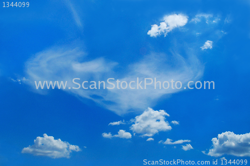 Image of picturesque clouds are in sky