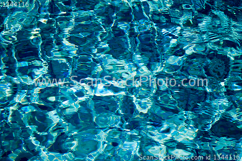 Image of sun glare in the clear water