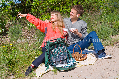 Image of portrait of love in nature