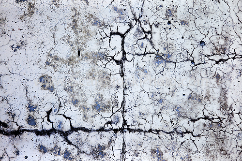 Image of scenic crack in concrete
