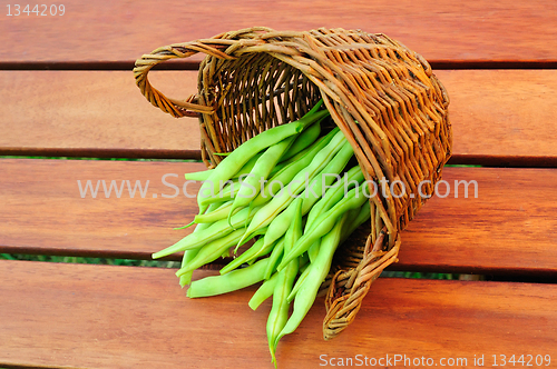 Image of asparagus in a wicker 