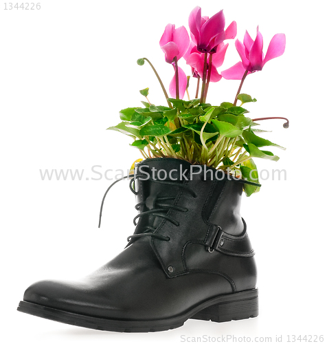 Image of Black Men's leather shoes 