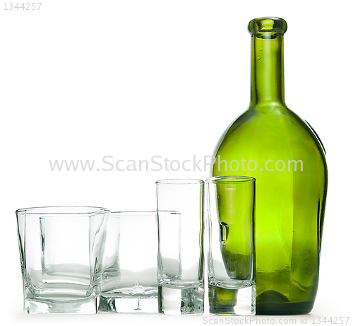 Image of still life of glass objects