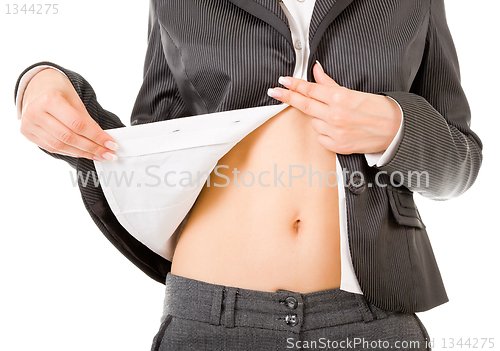 Image of nude girls stomach