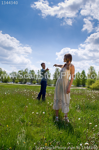 Image of portrait of love in nature