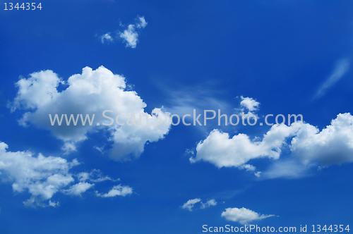 Image of relief picturesque clouds are in sky