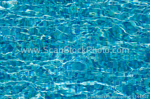 Image of sun glare in the clear water