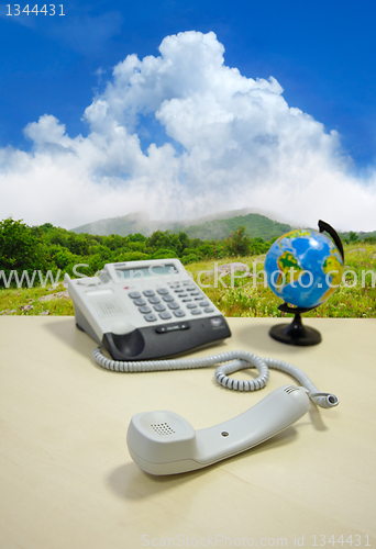 Image of workplace in an outdoor
