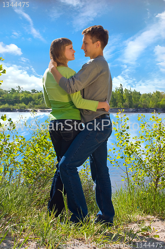 Image of portrait of love in nature