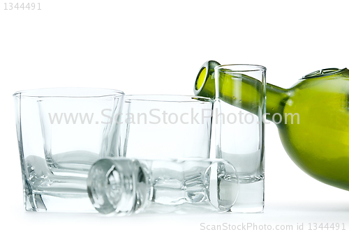 Image of still life of glass objects