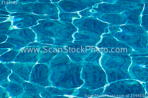 Image of sun glare in the clear water