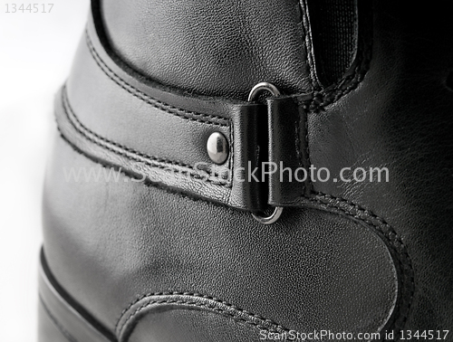 Image of Black Men's leather shoes 