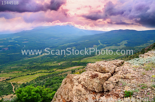 Image of  view from the mountains