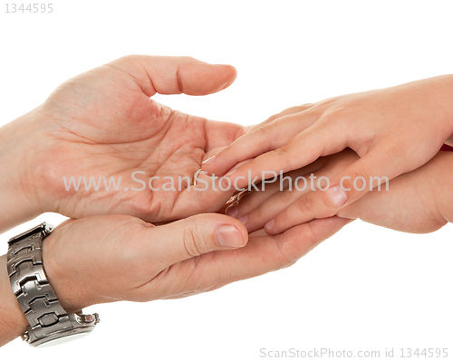 Image of Adults and children's hands